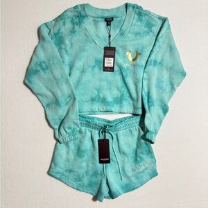 True Religion Yucca Crystal Wash Sweat Set Size M